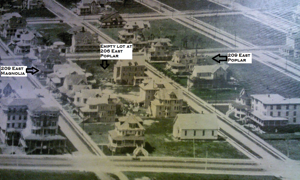 1909 Arial photo from George Boyer Museum